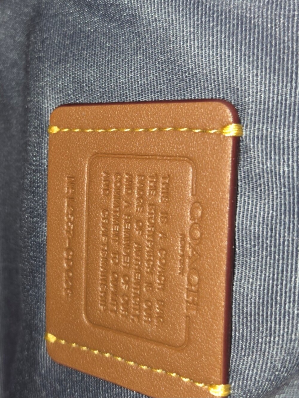 Coach Denim Mini Rowan - Picture 11 of 11